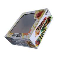 Custom kraft box clear window packaging outer cardboard box toy packaging boxes