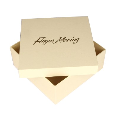 Luxury cardboard gold foil embossed logo gift box bath bomb premium packaging box