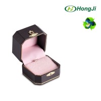 Luxury Custom Logo Printed Cardboard Velvet Paper Jewelry Box