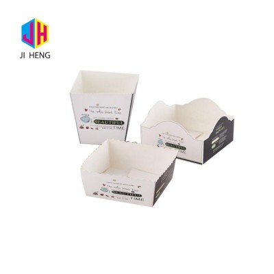 Wholesale environmental foldable paper takeaway food bread packaging boxes