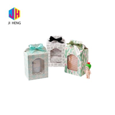 Eco friendly gift packaging box with clear PVC window