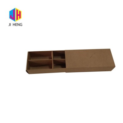 Wholesale customized kraft drawer paper box packaging socks packaging box with dividers