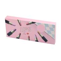 Custom design eco friendly art paper pink lip gloss packaging box